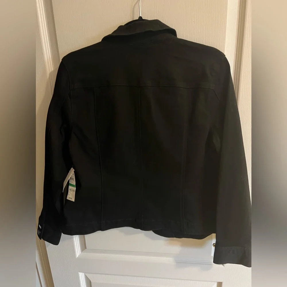 NWT black jacket - Charter Club - Size Large petite - Picture 2 of 5